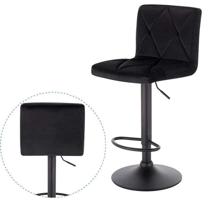 17 Stories Latresha Height Adjustable Swivel Bar Stool Wayfair.co.uk